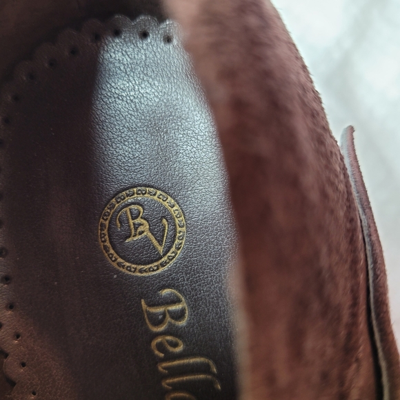 BELLA-VITA BROWN LEATHER/ SUEDE PUMPS SHOES - Picture 13 of 16